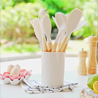ChefEase – 12-Piece Silicone Kitchen Utensil Set – Durable, Stylish Heat-Resistant