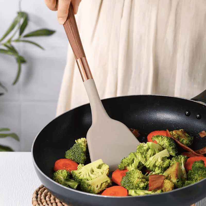 CulinaCraft – 10-Piece Silicone Kitchen Utensil Set – Durable, Heat-Resistant Stylish
